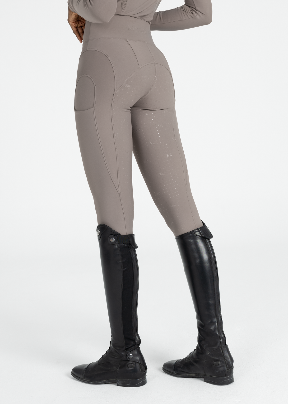 Maximilian Outline Riding Leggings Taupe