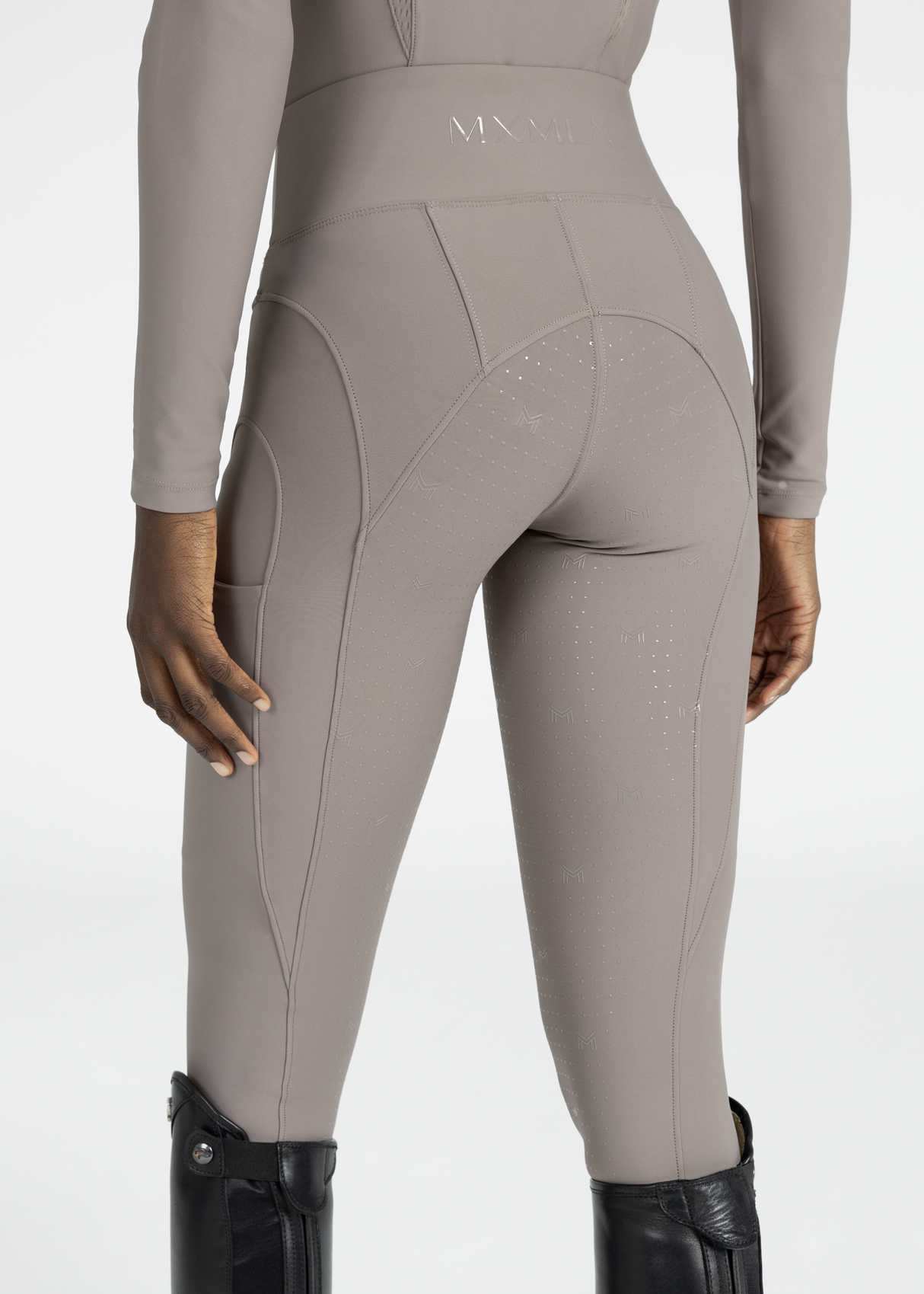 Maximilian Outline Riding Leggings Taupe