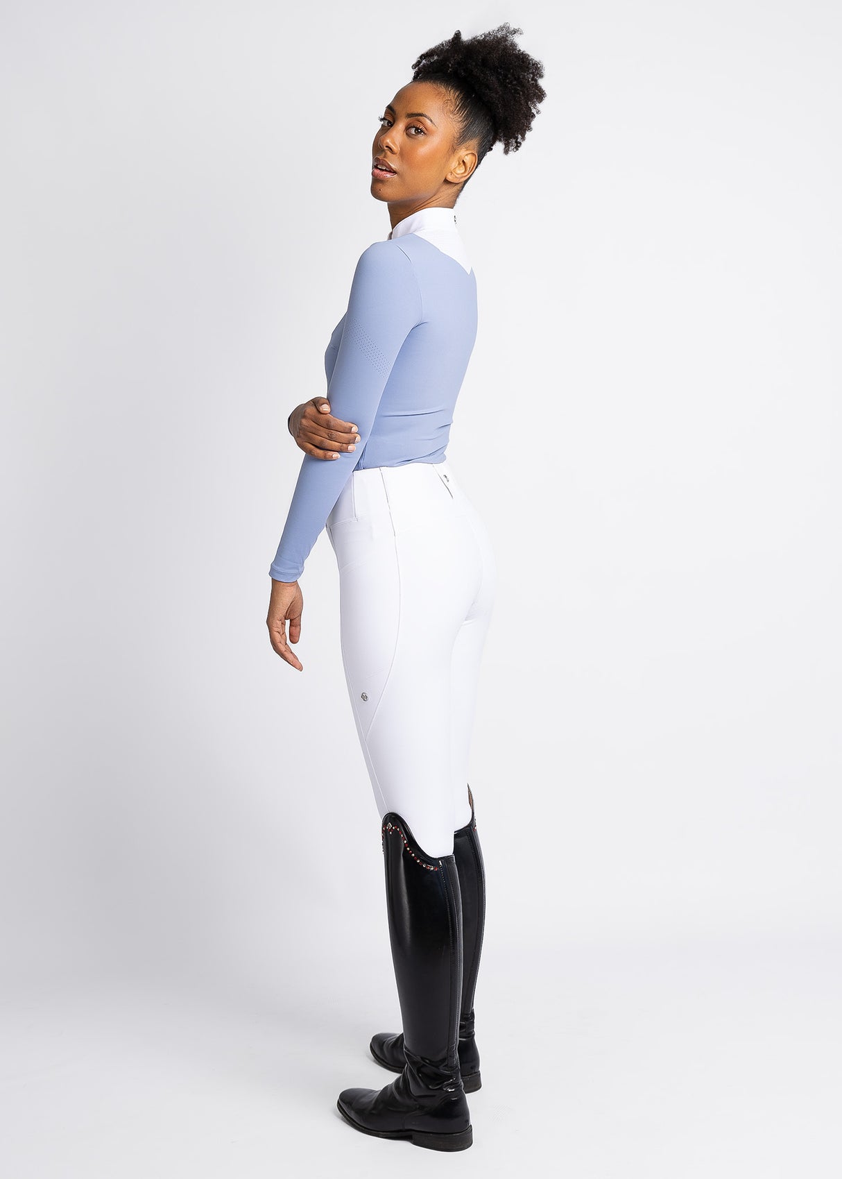 Maximilian Studio Riding Leggings White