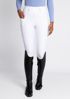 Maximilian Studio Riding Leggings White
