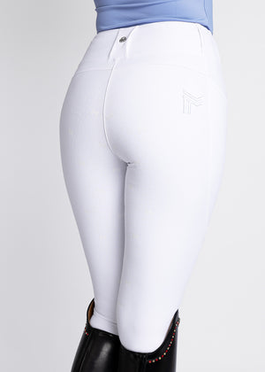Maximilian Studio Riding Leggings White