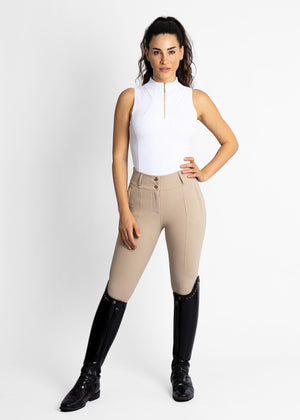 Maximilian Sleeveless Base Layer White