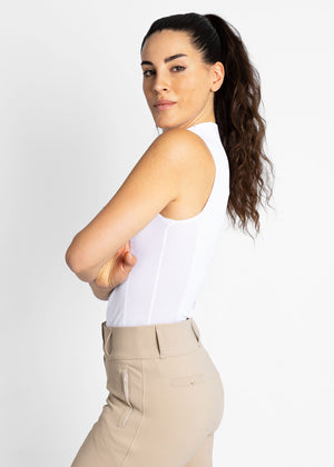 Maximilian Sleeveless Base Layer White