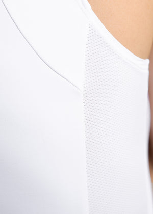 Maximilian Sleeveless Base Layer White