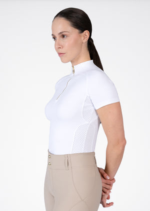 Maximilian Aero Short Sleeve Base Layer White