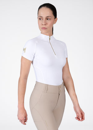 Maximilian Aero Short Sleeve Base Layer White