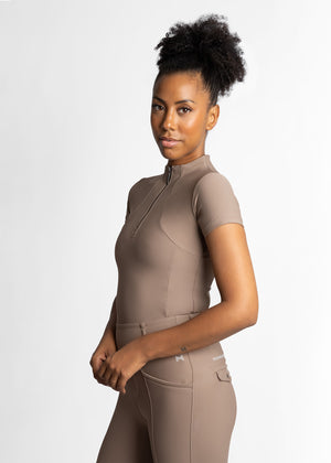 Maximilian Short Sleeve Base Layer Nougat