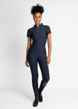Maximilian Short Sleeve Base Layer Navy