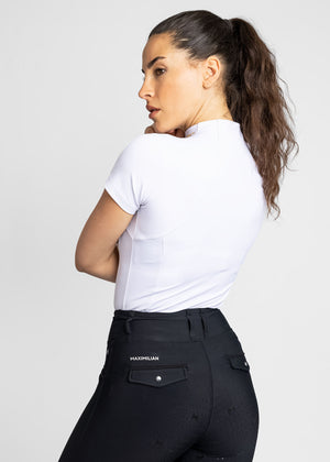 Maximilian Short Sleeve Base Layer White/Gold