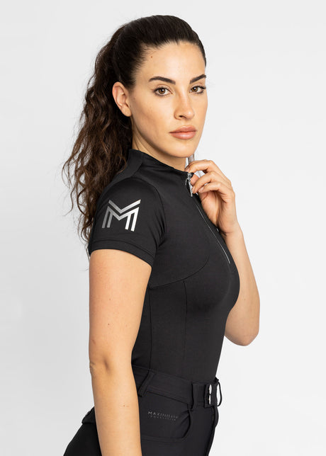 Maximilian Short Sleeve Base Layer Black/Silver