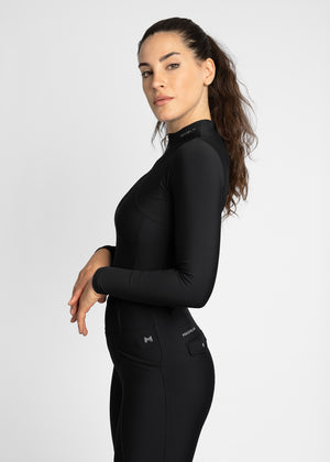 Maximilian Long Sleeve Base Layer Black/Silver
