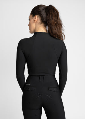 Maximilian Long Sleeve Base Layer Black/Silver