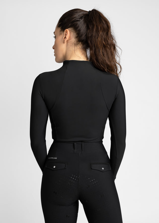 Maximilian Long Sleeve Base Layer Black/Silver