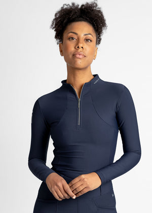 Maximilian Long Sleeve Base Layer Navy