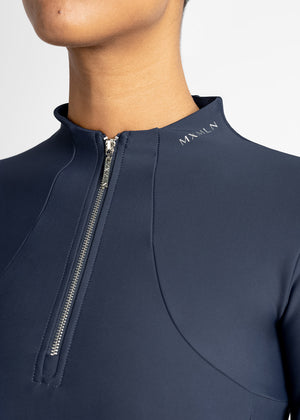 Maximilian Long Sleeve Base Layer Navy