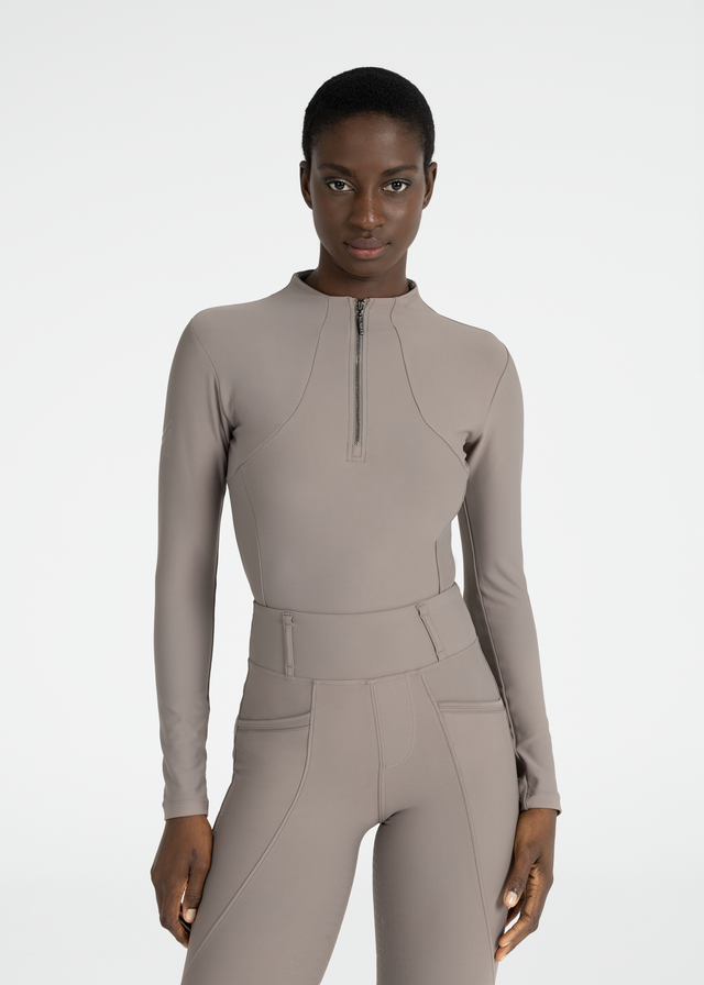 Maximilian Long Sleeve Base Layer Taupe