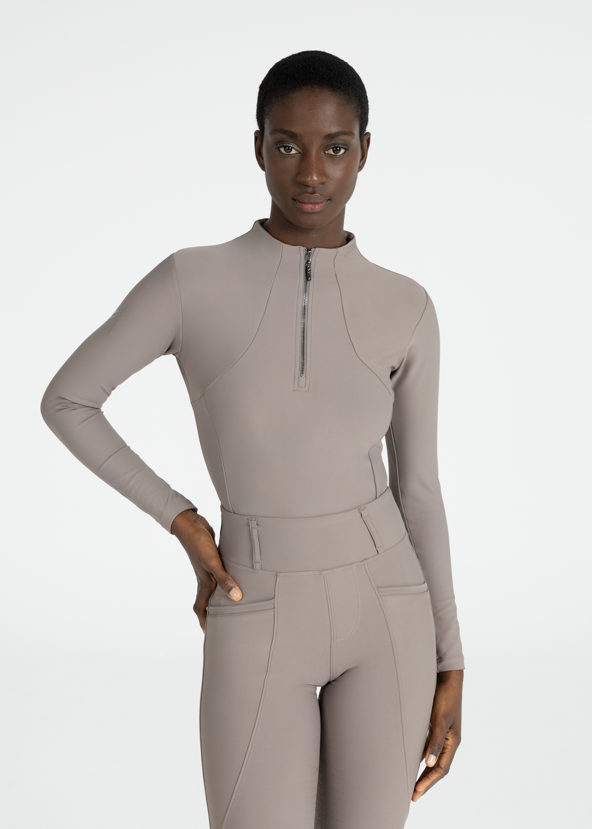Maximilian Long Sleeve Base Layer Taupe