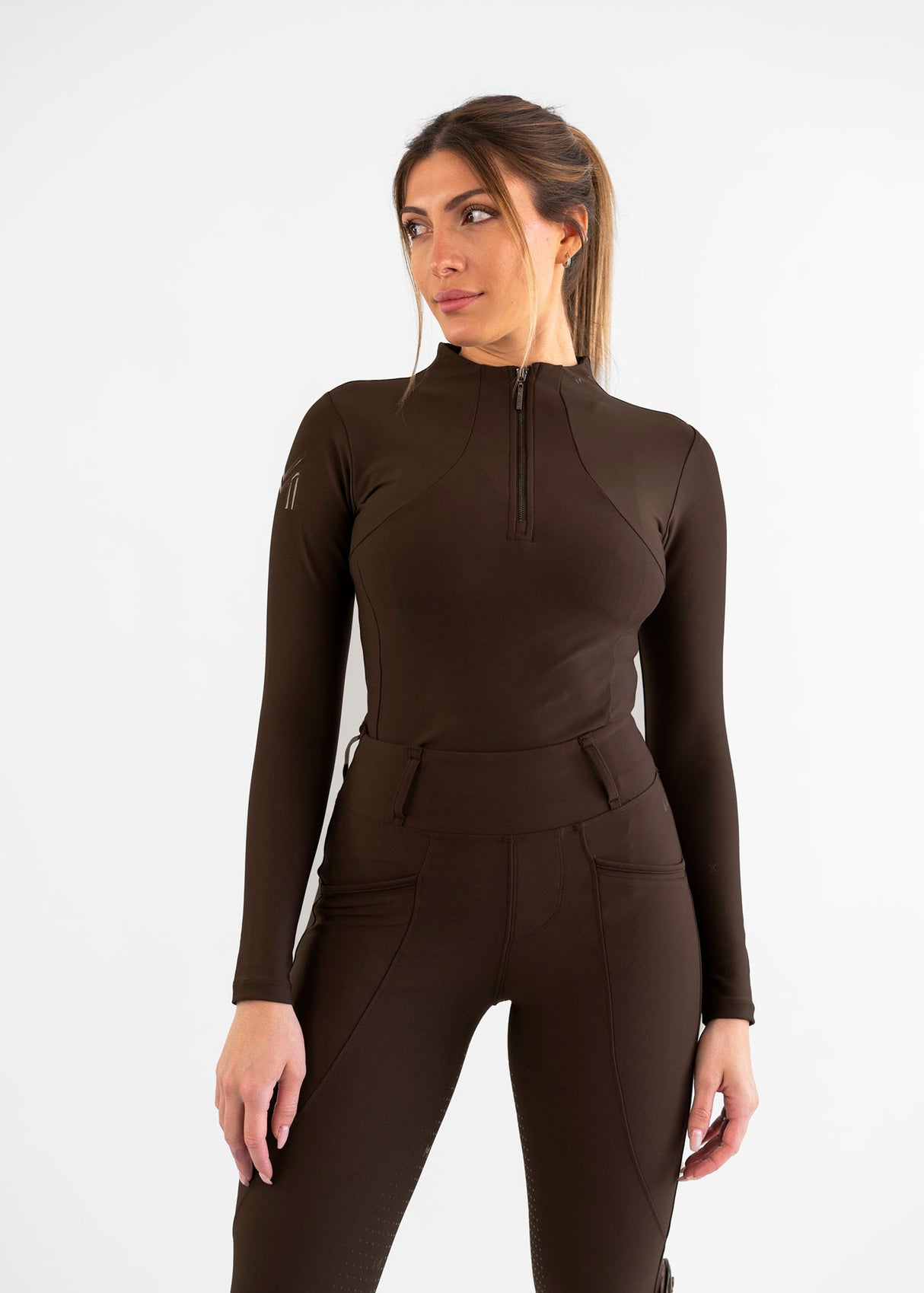 Maximilian Long Sleeve Base Layer Chocolate