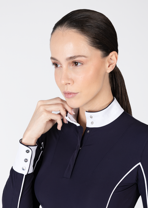 Maximilian Nova Long Sleeve Show Shirt Navy