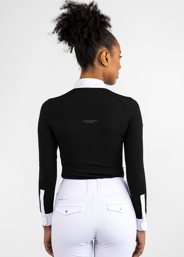 Maximilian Air Long Sleeve Show Shirt Black