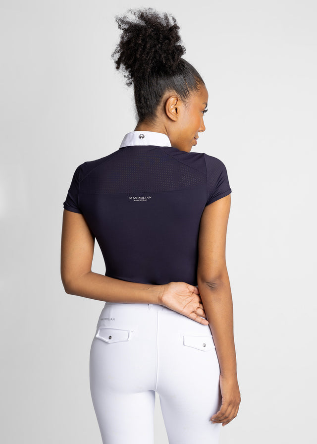Maximilian Air Short Sleeve Show Shirt Navy
