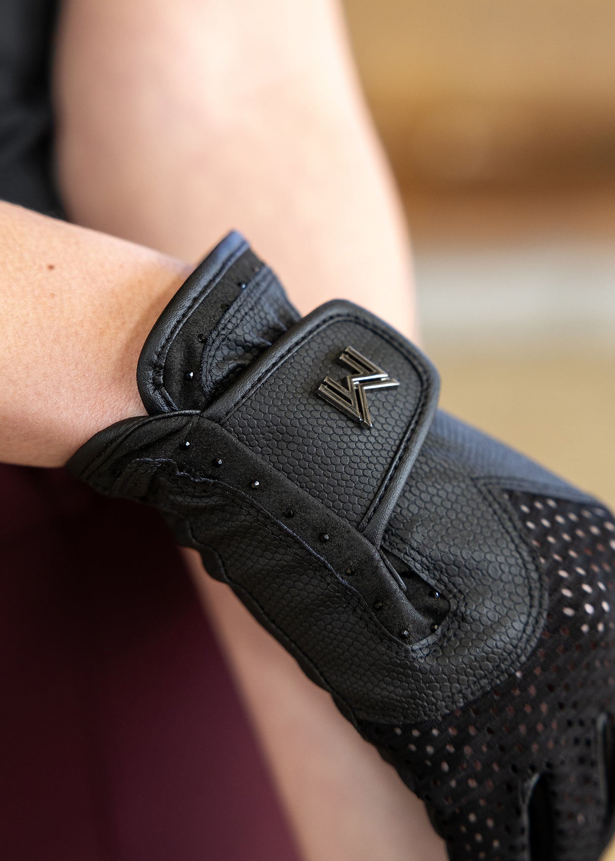 Maximilian Ava Riding Gloves Black