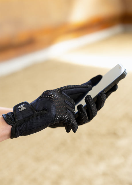 Maximilian Ava Riding Gloves Navy/Black