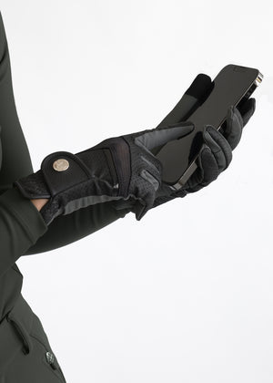Maximilian Max Riding Gloves Black/Grey