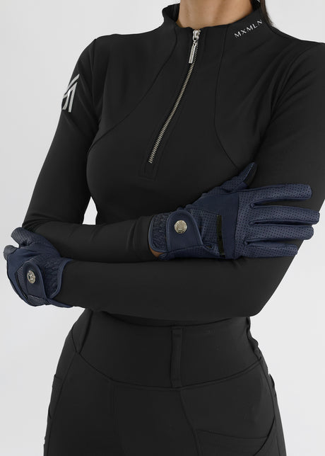Maximilian Max Riding Gloves Navy