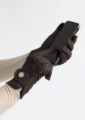 Maximilian Max Riding Gloves Chocolate