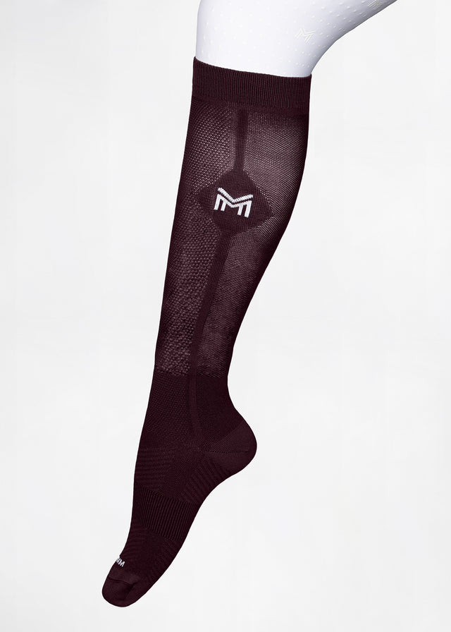 Maximilian Neo Riding Socks Burgundy