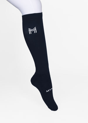 Maximilian Flag Riding Socks Navy
