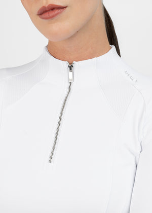 Maximilian Frame Long Sleeve Base Layer White