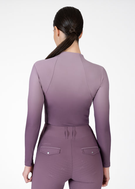 Maximilian Ombré Long Sleeve Base Layer Plum/Orchid
