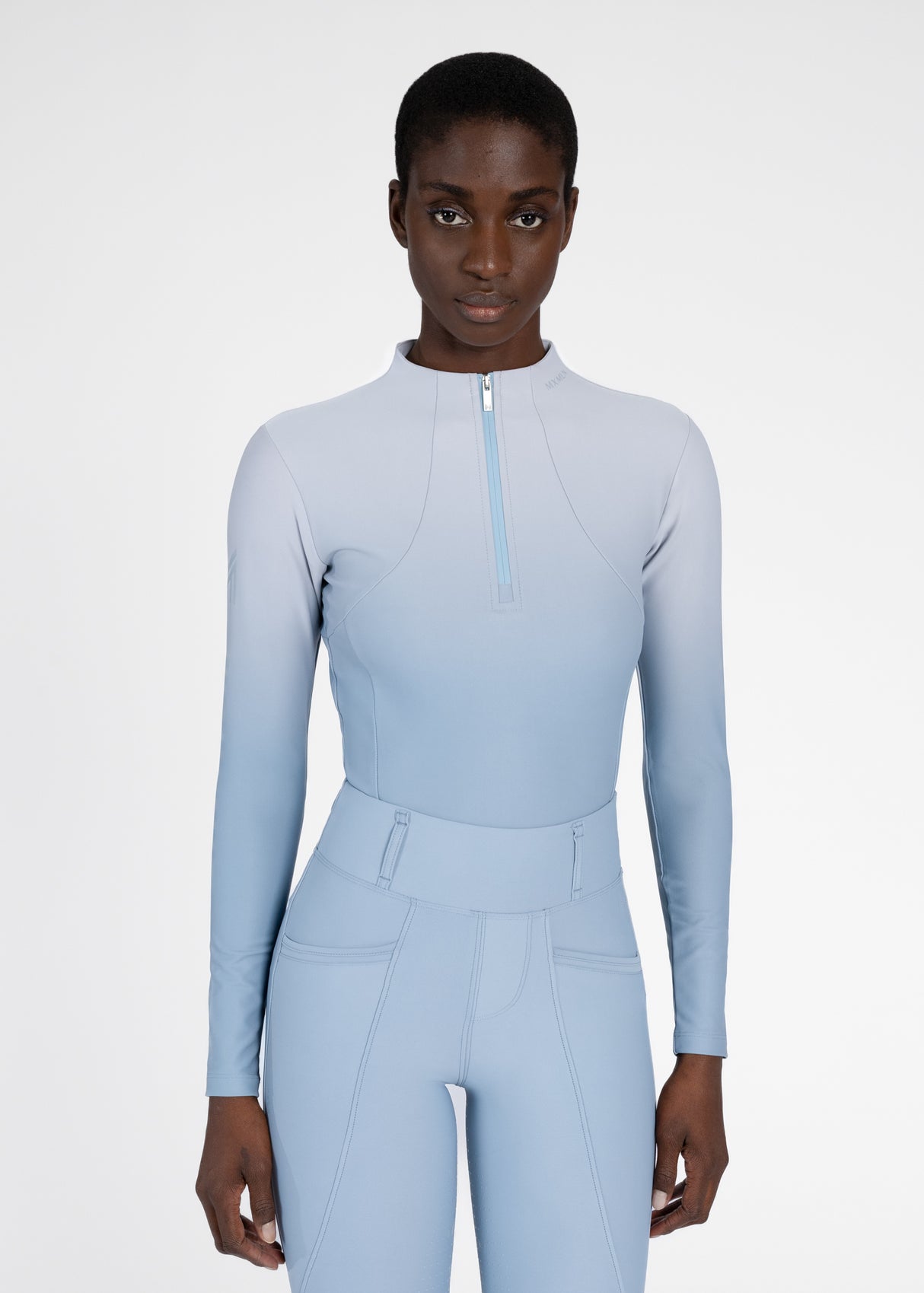 Maximilian Ombré Long Sleeve Base Layer Aqua