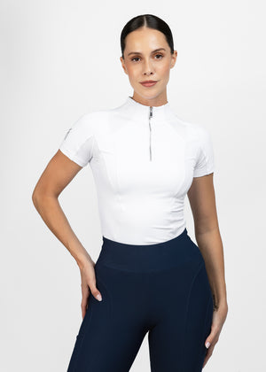 Maximilian Frame Short Sleeve Base Layer White