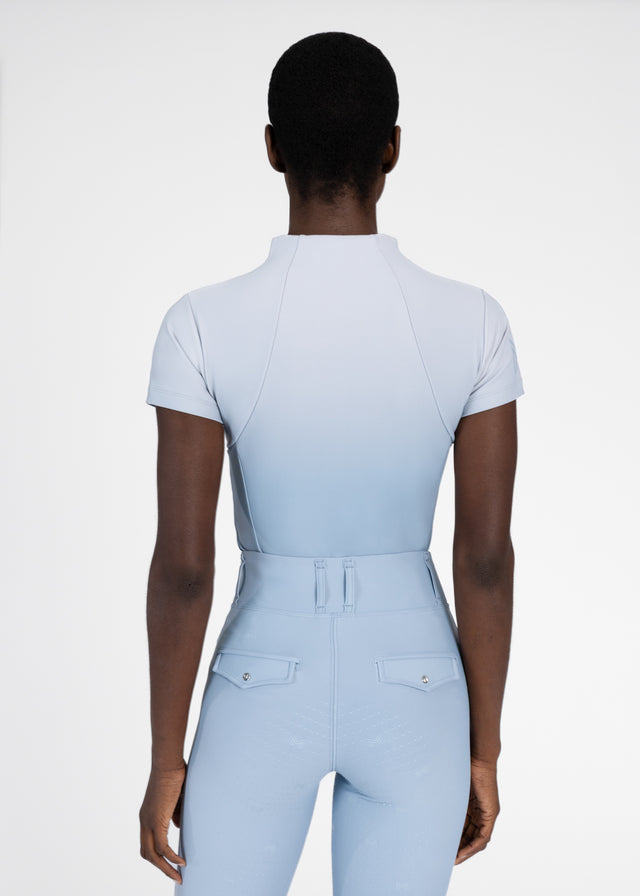 Maximilian Ombré Short Sleeve Base Layer Aqua