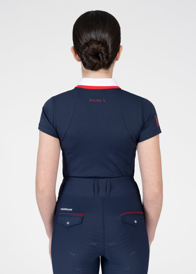 Maximilian Young Rider Concept Short Sleeve Polo Shirt Navy