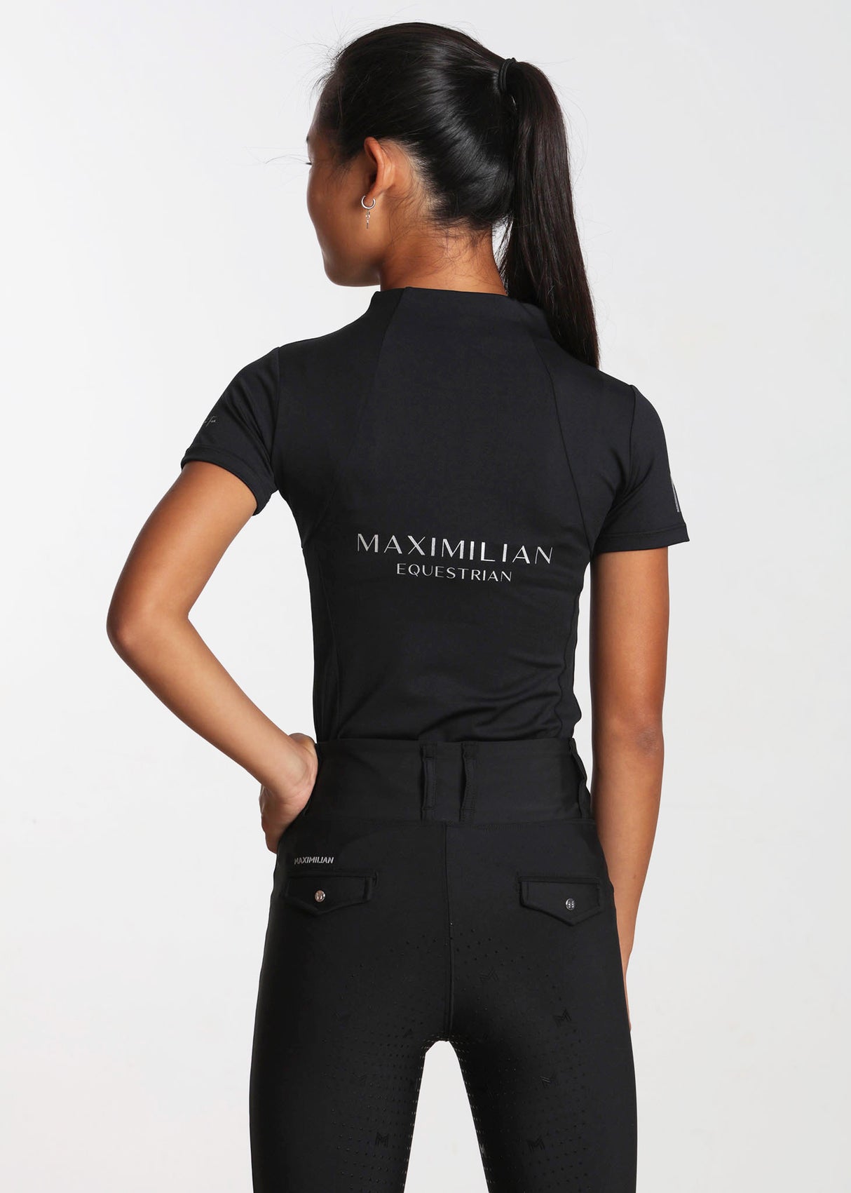 Maximilian Young Rider Short Sleeve Base Layer Black