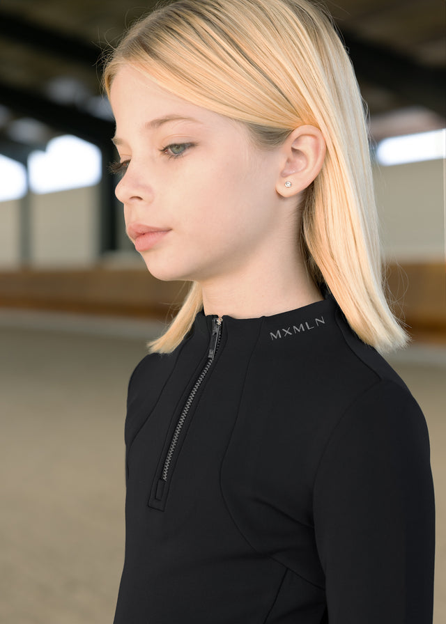 Maximilian Young Rider Winter Long Sleeve Base Layer Black