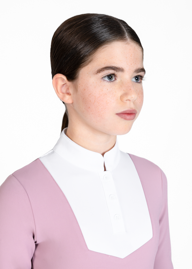 Maximilian Young Rider Sienna Long Sleeve Show Shirt Mauve