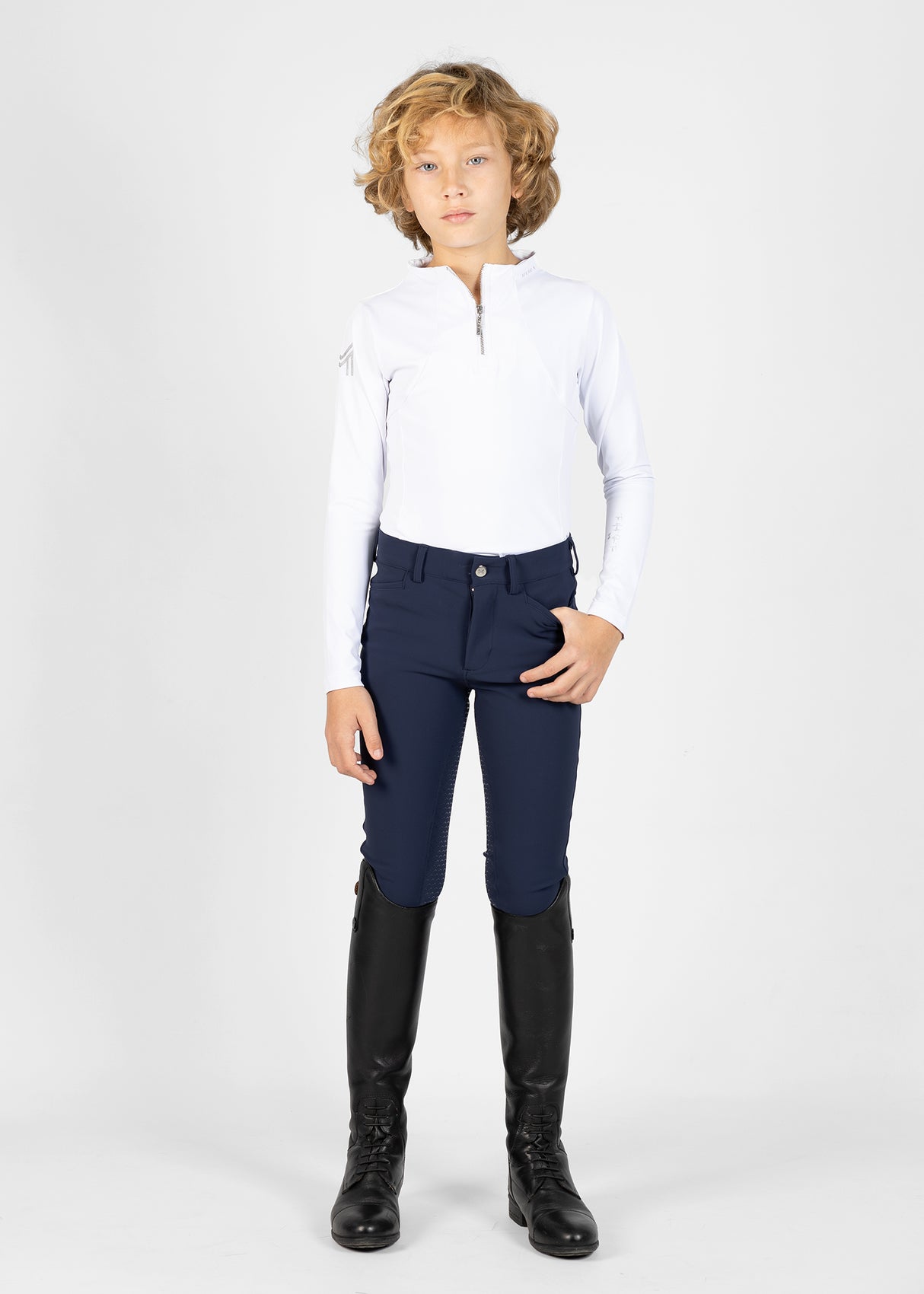 Maximilian Young Rider Performance Breeches Navy