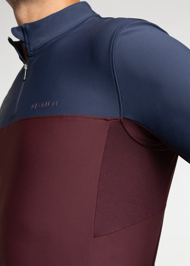 Maximilian Kent Base Layer Navy/Burgundy