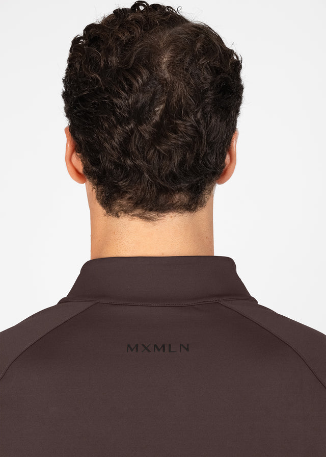 Maximilian Code Long Sleeve Base Layer Chocolate