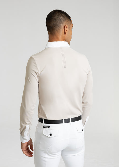 Maximilian Active Long Sleeve Competition Shirt Beige