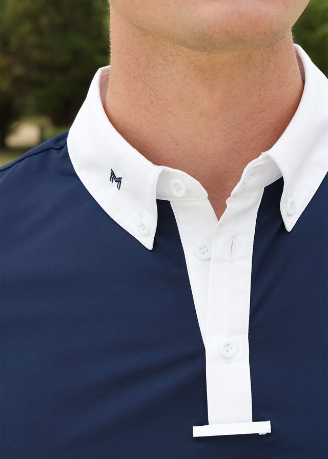 Maximilian Active Short Sleeve Competition Shirt Navy