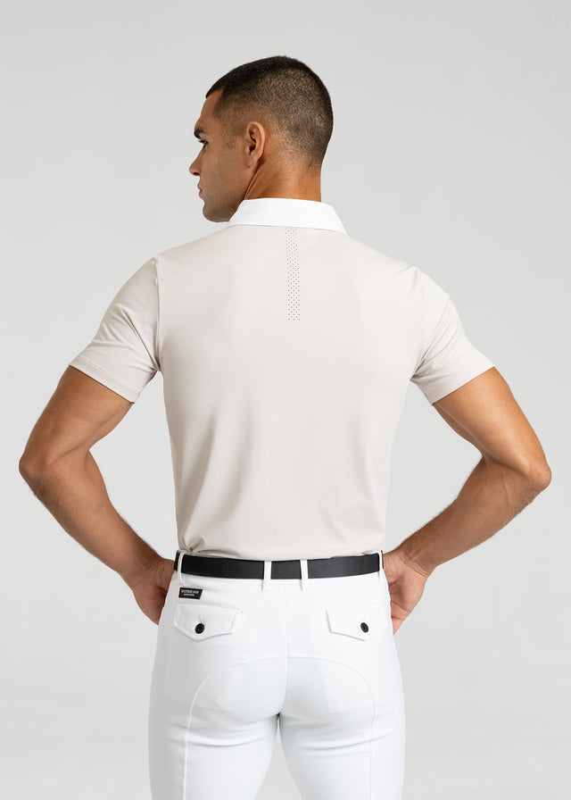 Maximilian Active Short Sleeve Competition Shirt Beige
