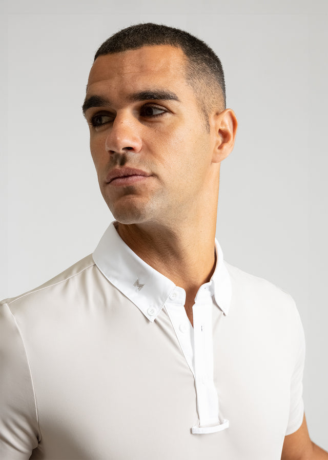 Maximilian Active Short Sleeve Competition Shirt Beige
