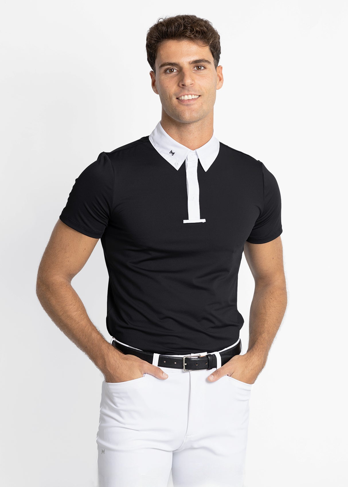 Maximilian Active Short Sleeve Competition Shirt Black
