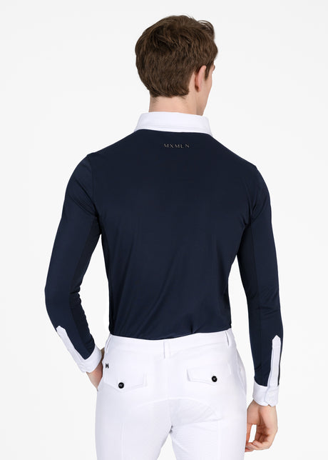 Maximilian Focus Long Sleeve Competition Shirt Navy